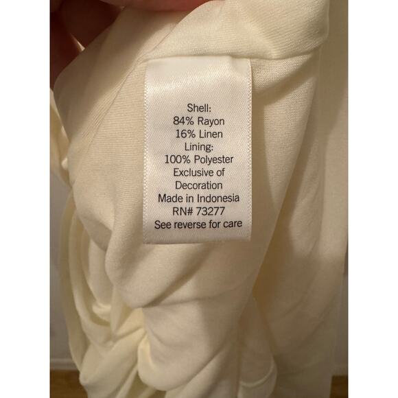 LC Lauren Conrad Smocked Sweetheart Midi Dress New With Tags - Picture 8 of 8